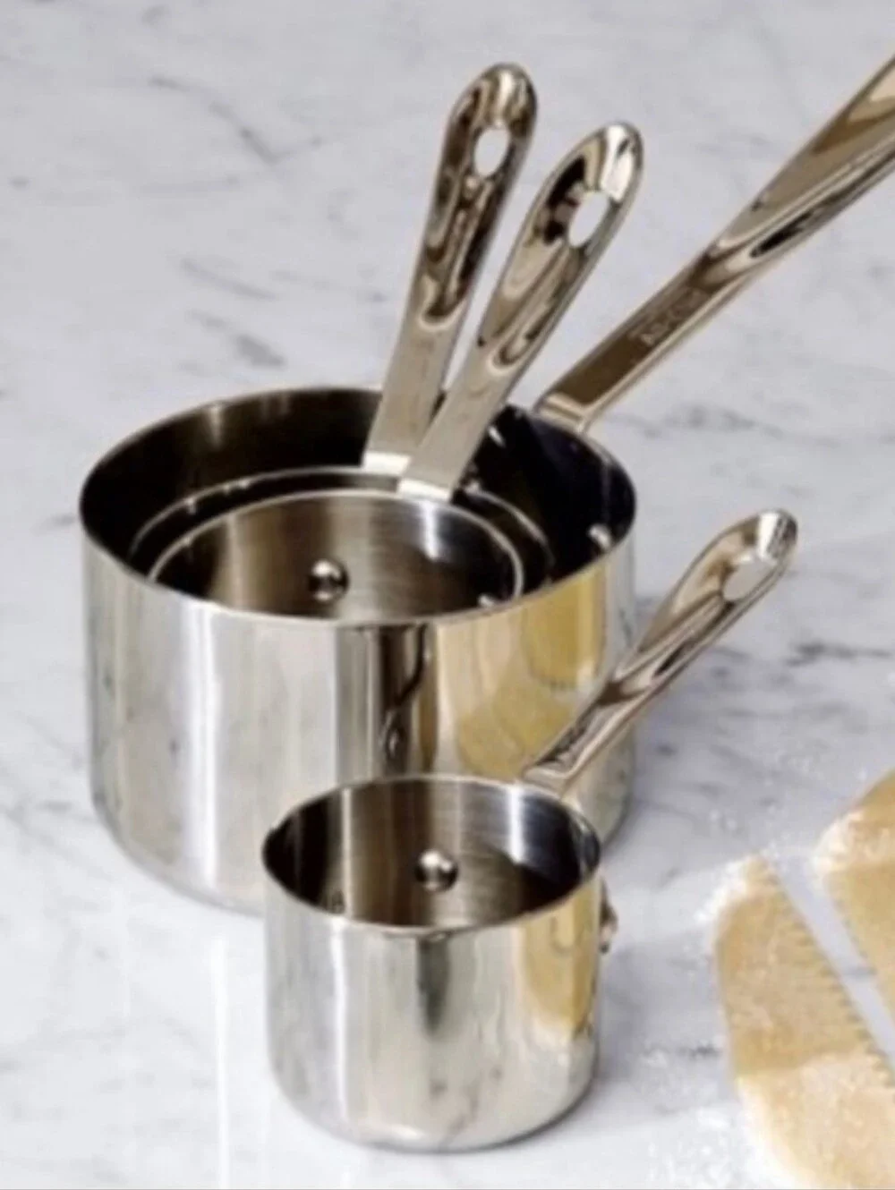 Stainless Steel Measuring Cups Set - Silver
